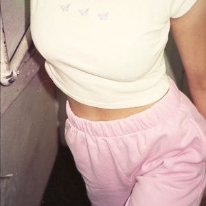 Brandy Melville pink Rosa sweatpants